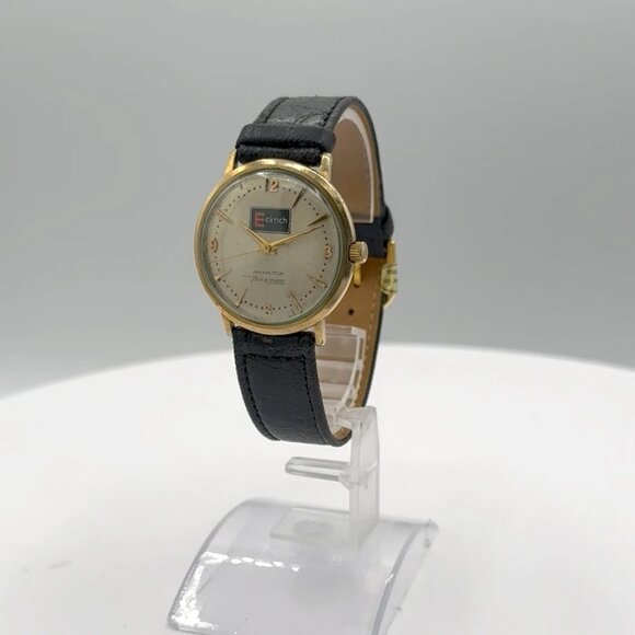 Vintage 33mm Hamilton Thin-O-Matic Men's Automatic Wristwatch USA Gold Filled - Picture 1 of 5